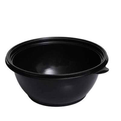 1000 gr Yuvarlak Siyah Yemek Kabı Seti 280 Adet - 2