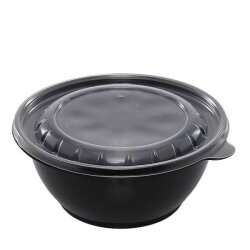 1000 gr Yuvarlak Siyah Yemek Kabı Seti 280 Adet - STARCUP