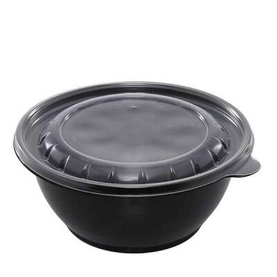 1000 gr Yuvarlak Siyah Yemek Kabı Seti 280 Adet - 1