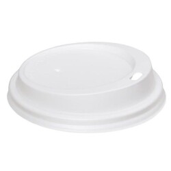 14-16 oz Plastik Sıcak içecek Kapağı Beyaz 1000 Adet - AMBALAJ MAĞAZASI