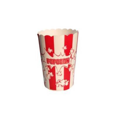 16 Oz Baskılı Karton Popcorn Kase 500 Adet - 1