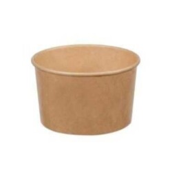 16 oz Kraft Kapaklı Karton Çorba Kasesi 500 Adet - 2