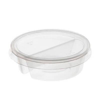 2 Bölmeli Plastik Sos Kabı 50 cc 1000 Adet - 2