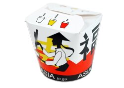 26 oz Baskılı Karton Noodle Kutusu 500 Adet - 1