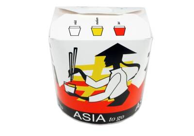 26 oz Baskılı Karton Noodle Kutusu 500 Adet - 2