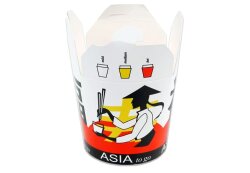 26 oz Baskılı Karton Noodle Kutusu 500 Adet - 3