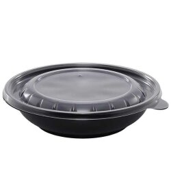 500 gr Yuvarlak Siyah Yemek Kabı Seti 280 Adet - 1