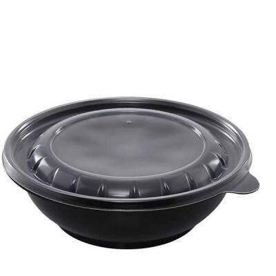 750 gr Yuvarlak Siyah Yemek Kabı Seti 280 Adet - 1