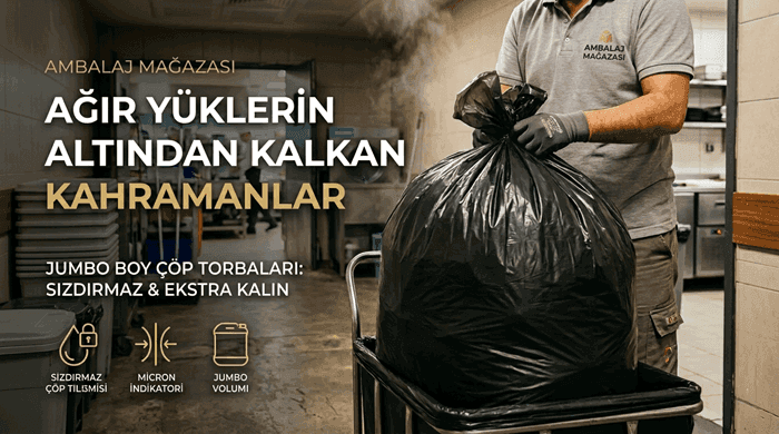 Büyük Hacimli İşletmelerin Güçlü Çözümü: Jumbo Boy Çöp Torbaları