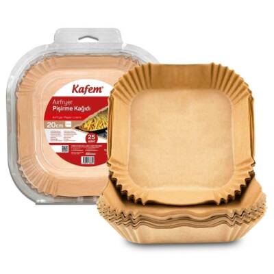 Aırfryer Kare Pişirme Kağıdı 20 cm 500 Adet - 1
