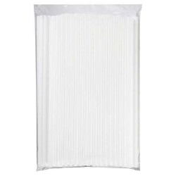 Beyaz Frozen Plastik Pipet Jelatin Sargılı 8 mm x 24 cm - AMBALAJ MAĞAZASI