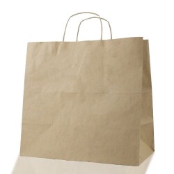 Burgu Saplı Kraft Çanta 32x40x12 cm - AMBALAJ MAĞAZASI