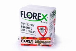Çilek Kokulu Büzgülü Büyük Boy Çöp Torbası 250 Adet - FLOREX