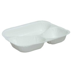 DMR31 3 Bölmeli Sıcağa Dayanıklı Karton Gıda Kabı - DEMİRPACK
