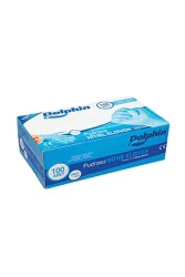 Dolphin Mavi Nitril Eldiven Pudrasız (L) 100lü Paket - 2