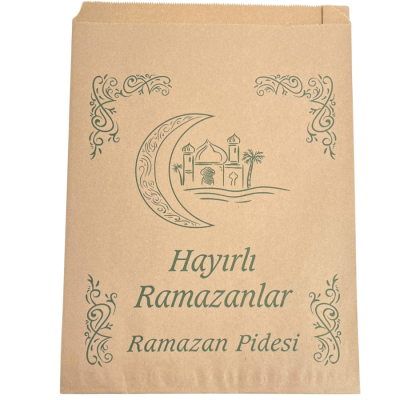 Düz Şamua Pide Kese Kağıdı Standart Baskılı 30x40x6cm (10 kg) - 1