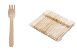 Ekolojik Tahta Çatal 16 cm - AMBALAJ MAĞAZASI