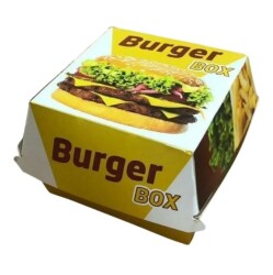 Hamburger Kutusu Küçük 9x9x7 cm 500 Adet - AMBALAJ MAĞAZASI