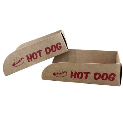 Hot Dog Kutusu Kraft 100 Adet - 1