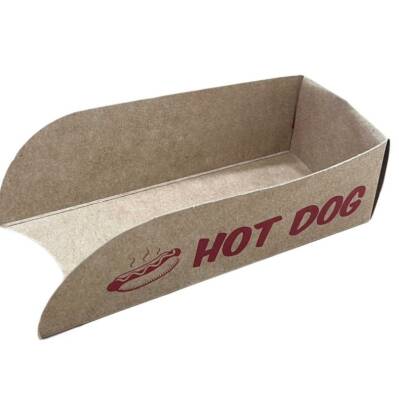 Hot Dog Kutusu Kraft 100 Adet - 2