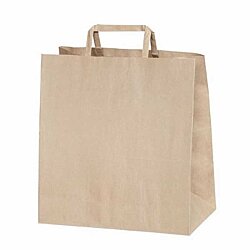 İçten Saplı Kraft Kağıt Çanta 25x29x14 cm 250 Adet - AMBALAJ MAĞAZASI