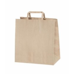 İçten Saplı Kraft Kağıt Çanta 25x29x14 cm 400 Adet - 1