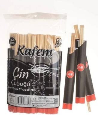 Kafem Çin Çubuğu Sushi Bambu Chopsticks - 1