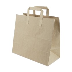 Kağıt Saplı Kraft Çanta 32x28x16 cm - AMBALAJ MAĞAZASI