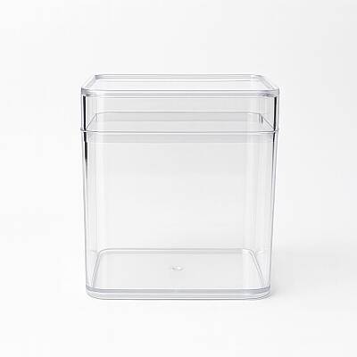 Kapaklı Plastik Kare Tatlı Kabı 250 cc 200 Adet - 1