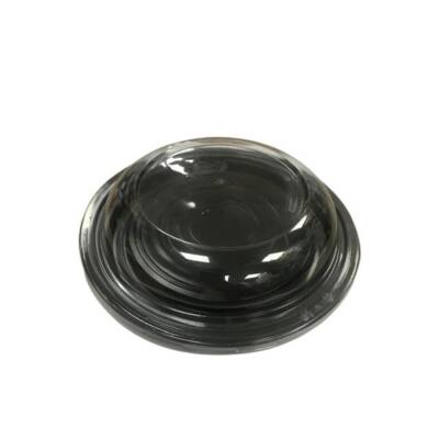 Kapaklı Siyah Waffle Kasesi 300 Adet - 1