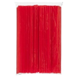 Kırmızı Frozen Plastik Pipet Jelatin Sargılı 8mm x 24 cm - AMBALAJ MAĞAZASI