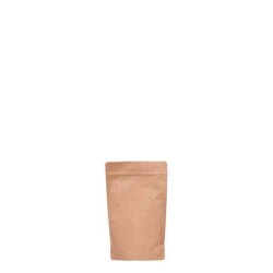 Kraft Alüminyum Kilitli Doypack 8.5x14.5x5 cm 50 gr - AMBALAJ MAĞAZASI