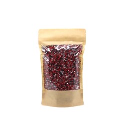 Kraft Geniş Pencereli Kilitli Doypack 16x27x8 cm 500 gr - AMBALAJ MAĞAZASI