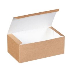 Kraft Karton Nugget Kutusu Orta 18x10x7 cm - AMBALAJ MAĞAZASI
