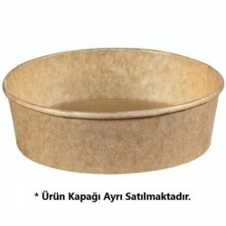 Kraft Karton Salata Kasesi 1000 cc 300 Adet Eko - AMBALAJ MAĞAZASI