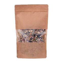 Kraft Pencereli Kilitli Doypack 25x34x6 cm 1500 gr - 1