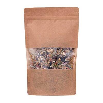 Kraft Pencereli Kilitli Doypack 25x34x6 cm 1500 gr - 1