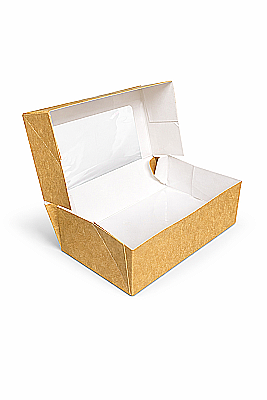 Kutu Sushi Pencereli Orta 20x8x4,5 Cm 50 Adetli - 2