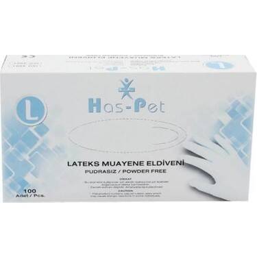 Lateks Eldiven Pudralı Büyük (L) 100 Adet - 1