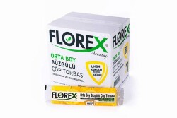 Limon Kokulu Büzgülü Orta Boy Çöp Torbası 250 Adet - FLOREX
