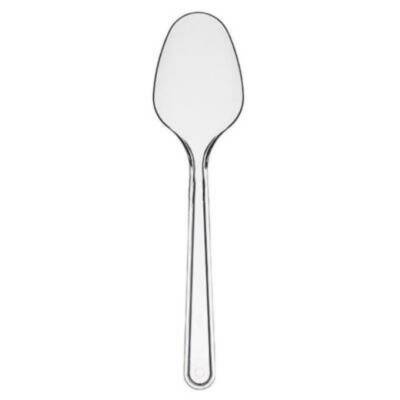 Lüks Şeffaf Plastik Kaşık 2,8 gr - 3
