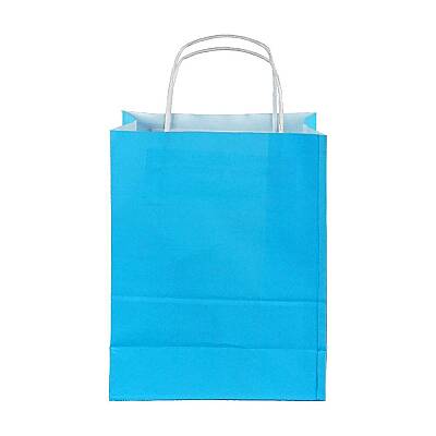 Mavi Burgu Saplı Büyük Boy Kağıt Çanta 32x40x12 cm - 2