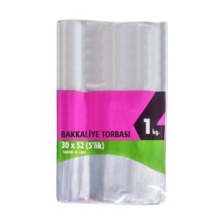 Naylon Torba 5'lik 30x52 cm 1 KG - AMBALAJ MAĞAZASI