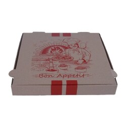 Pizza Kutu Baskılı 28x28x3,5 Cm 100 Adet - AMBALAJ MAĞAZASI
