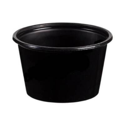 Plastik Siyah Sos Kabı 100 cc 1000 Adet - 3