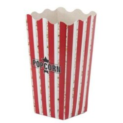 Popcorn Kutusu Kırmızı Beyaz Çizgili Küçük - 2