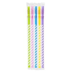 Renkli Frozen Pipet Jelatin Sargılı Körüksüz 8mm x 24 cm - AMBALAJ MAĞAZASI