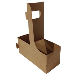 Saplı Karton Bardak Taşıyıcı 2'li 200 Adet - AMBALAJ MAĞAZASI