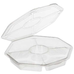 Sekizgen 5 Bölmeli Kap 175 Adet - AMBALAJ MAĞAZASI