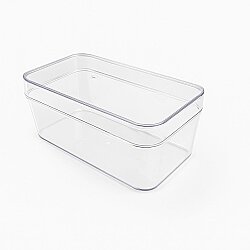 Sert Plastik 300 cc Dikdörtgen Kap 190 Adet - AMBALAJ MAĞAZASI